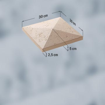 Capac stâlp gard 30x30x5 cm