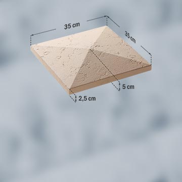 Capac stâlp gard 35x35x5 cm